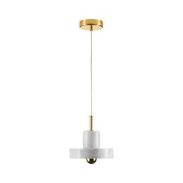 Lampa wisząca UNIVERSO marmurowo złota 18 cm