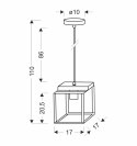 RETRO LAMPA WISZĄCA CZARNY 1X40W E27 KLOSZ CZARNY