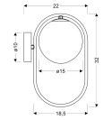 Cordel lampa kinkiet złoty szczotkowany 1x28W G9 klosz biały