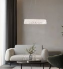 FROZI lampa wisząca biały 32W LED 3000K kryształki bezbarwne