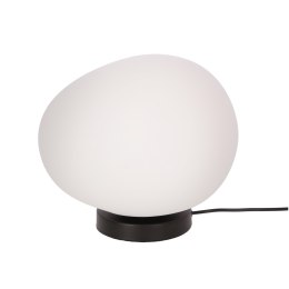 STONES lampa stołowa czarny 30cm 1x40W E27 klosz biały