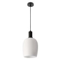 WOLKEN lampa wiszaca czarny 1x40W E27 klosz biały