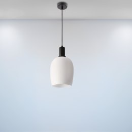 WOLKEN lampa wiszaca czarny 1x40W E27 klosz biały