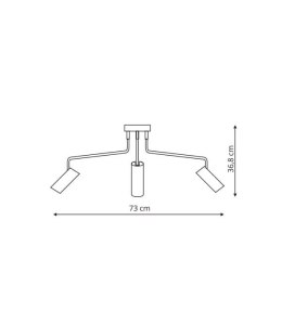 Futuro 3 wisząca czarna Light Prestige