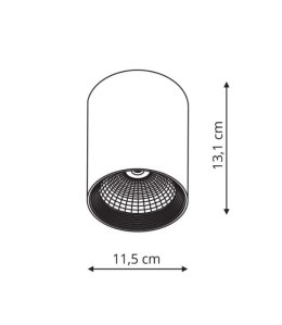 Zovo 1 natynkowa czarna Light Prestige