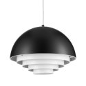 Lampa wisząca DIVERSO czarna matowa 35 cm