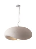 Lampa wisząca STONE FLAT biała 40 cm