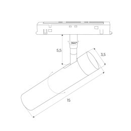 REFLEKTOR MAGNETYCZNY SYSTEM ZIGBEE 8W 578LM 2700/5000K