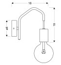 BASSO LAMPA KINKIET 1X40W E27 BIAŁY MATOWY