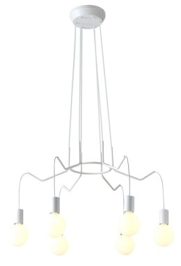 BASSO LAMPA WISZĄCA 6X40W E27 BIAŁY MATOWY