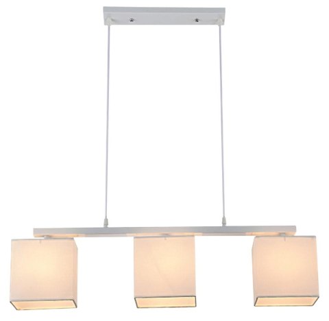 BOHO LAMPA WISZĄCA 3X40W E27 BIAŁY ABAŻ. BEŻOWY