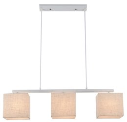 BOHO LAMPA WISZĄCA 3X40W E27 BIAŁY ABAŻ. LEN