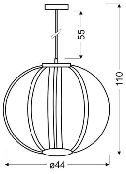 CANSAS LAMPA WISZĄCA 44 LED 35W