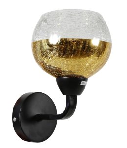 CROMINA GOLD LAMPA KINKIET 1X60W E27 CZARNY