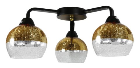 CROMINA GOLD LAMPA SUFITOWA 3X60W E27 CZARNY