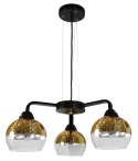 CROMINA GOLD LAMPA WISZĄCA 3X60W E27 CZARNY