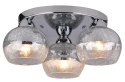 CROMINA LAMPA SUFITOWA PLAFON OKRĄGŁY 3X60W E27 CHROM