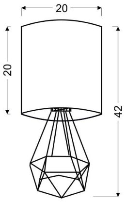 GRAF LAMPA GABINETOWA 1X60W E27 BIAŁA