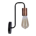 HERPE LAMPA KINKIET 1X60W E27 CZARNY