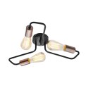 HERPE LAMPA SUFITOWA 3X60W E27 CZARNY