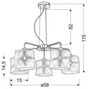 NOSJA LAMPA WISZĄCA 5X40W E27 CHROM