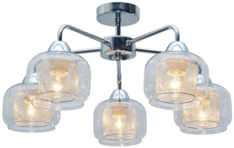 RAY LAMPA SUFITOWA 5X40W E14 CHROM