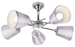 VOX LAMPA WISZĄCA 5X40W E14 CHROM Z ABAŻUREM