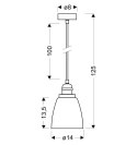 VOICE LAMPA WISZĄCA 1X40W E27 CHROMOWY