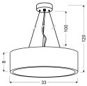 ZIGO LAMPA WISZĄCA 16W LED 6500 K METAL WENGE 330X1200MM