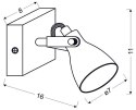 ASH LAMPA KINKIET 1X40W GU10 SZARY MAT