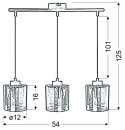 COX LAMPA WISZĄCA 3X60W E27 CHROM