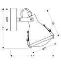 CRODO LAMPA KINKIET 1X40W E14 SZARY