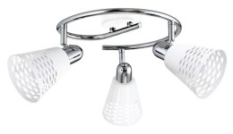 DISCOVERY LAMPA SUFITOWA SPIRALA 3X40W E14 CHROM/BIAŁY