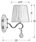 FIESTA LAMPA KINKIET 1X40W E14