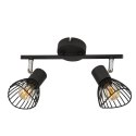 FLY LAMPA SUFITOWA LISTWA 2X40W E14 CZARNY