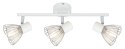 FLY LAMPA SUFITOWA LISTWA 3X40W E14 BIAŁY/CHROM