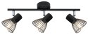 FLY LAMPA SUFITOWA LISTWA 3X40W E14 CZARNY