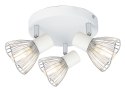 FLY LAMPA SUFITOWA PLAFON 3X40W E14 BIAŁY/CHROM