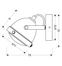 FRODO LAMPA KINKIET 1X40W GU10 RDZAWY