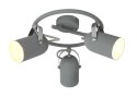 GRAY LAMPA SUFITOWA SPIRALA 3X40W E14 SZARY