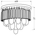 LONELLA LAMPA SUFITOWA PLAFON 12W LED CHROM