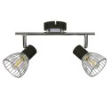 MODO LAMPA SUFITOWA LISTWA 2X40W E14 CZARNY+CHROM