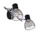 MODO LAMPA SUFITOWA LISTWA 2X40W E14 CZARNY+CHROM