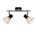 MODO LAMPA SUFITOWA LISTWA 2X40W E14 CZARNY+CHROM