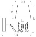 RUTI LAMPA KINKIET 1X40W E14 BEŻOWY