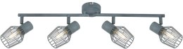 VIKING LAMPA SUFITOWA LISTWA 4X40W E14 SZARY