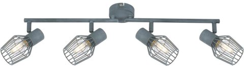 VIKING LAMPA SUFITOWA LISTWA 4X40W E14 SZARY