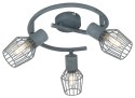 VIKING LAMPA SUFITOWA SPIRALA 3X40W E14 SZARY