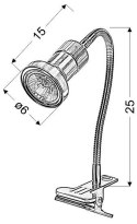 ARKON LAMPA KLIPS 1X50W GU10 SATYNA NIKIEL+CHROM BEZ ŻARÓWEK