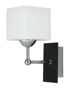 CUBETTO LAMPA KINKIET 1X60 E27 DREWNO+CHROM